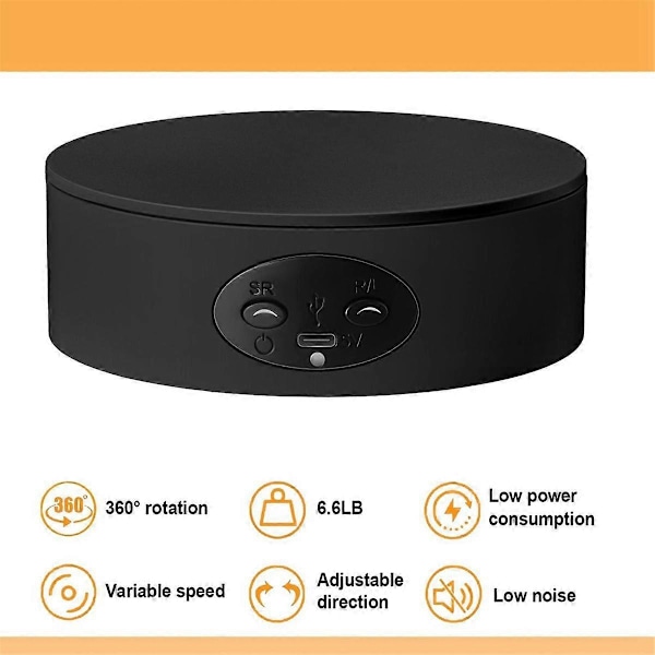 13 cm Automatisk Drejeskive, Live Broadcast Smykkemodel Video Elektrisk Roterende Bord, Panoramisk Display Bord B
