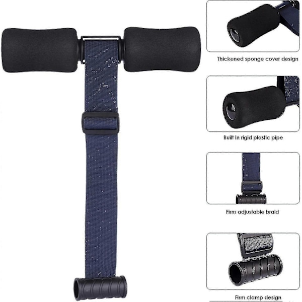Nordic Hamstring Curl -hihna, 10 sekunnin asennus Nordic Curl vatsalihaksille, Espanjalaiset kyykyt, Razor Curl