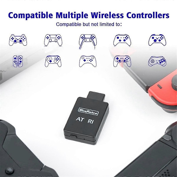 Trådløs spillkontrolleradapter for 2600-konsoll, støtte for Switch, , trådløs kontroller