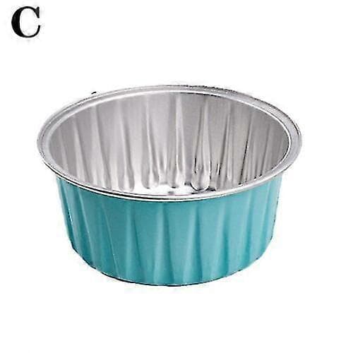 10 stk. Kakeform Kopp Aluminiumfolieform blue