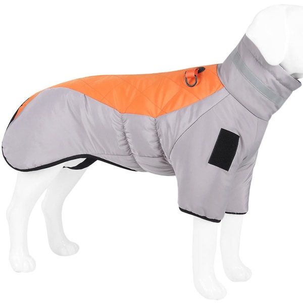 Hundkläder Förtjockad Reflex Varm Mjuk Bomullsrock för Höst/Vinter För Höst/Vinter Orange 5XL