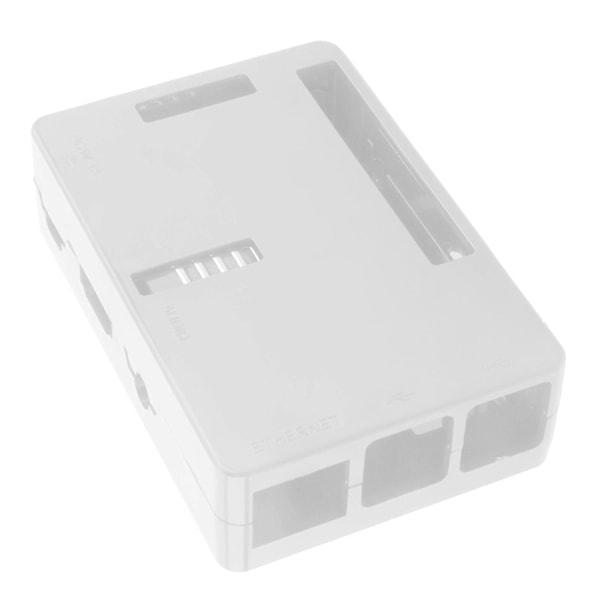 Beskyttende etui ABS-skal Kabinet Tilbehør Komponent til Raspberry Pi 3B 3B+ (Hvid)