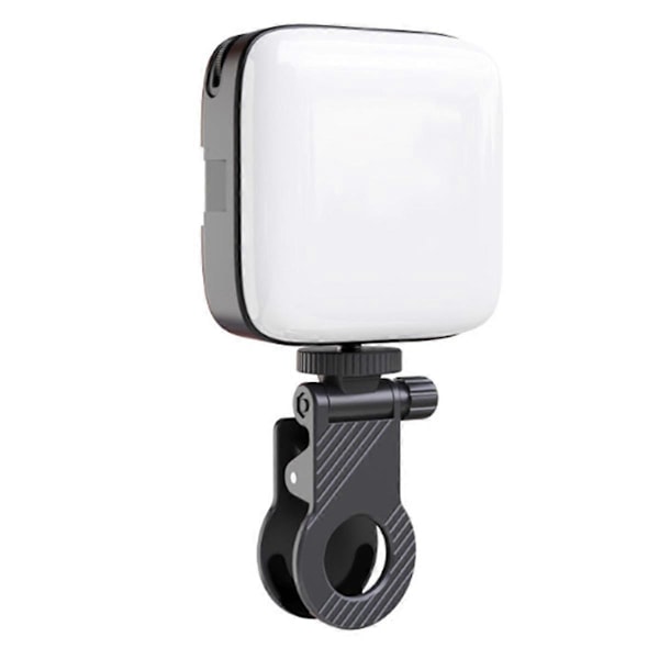 Mini LED Udfyldningslys Bi-farve Belysning Cold Shoe til Kamera Camcorder Vlog Aftagelig Clip-on Fotograferingslys Sort