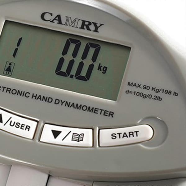 Elektronisk Grip Strength Tester Multifunksjonell Grip Strength Målemeter Blå s202412121084 Grey