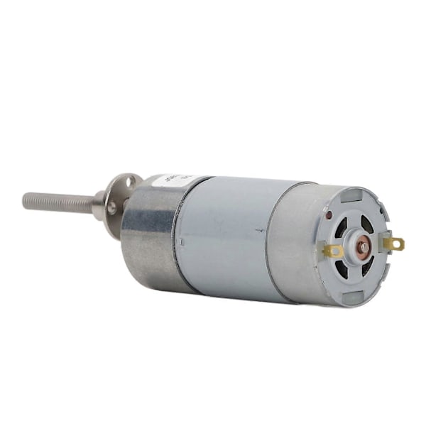 DC-vaihdemoottori, mikro, suuri vääntö, nopeuden alennusturbiini, itselukittuva, palautuva kierukkavaihdekotelo 24V M6x50mm laipalla, 66 RPM