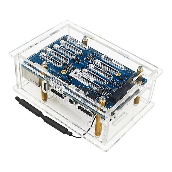 Hovedkortkabinett Akryl Gjennomsiktig Kabinettdesign, Beskytter Hovedkortet Mot Fysisk Skade for OrangePi 5 Pro