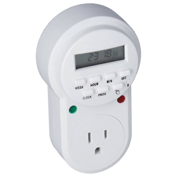 Timer Stikkontakt Digital Programmerbar Stikkontakt Timer til Elektriske Stikkontakter Lys og Husholdningsapparater