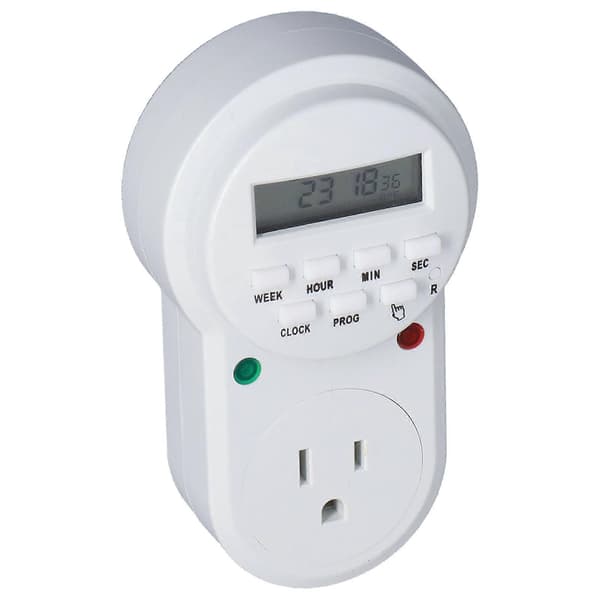 Timer Uttak Digital Programmerbar Timer for Elektriske Uttak Lys og Husholdningsapparater
