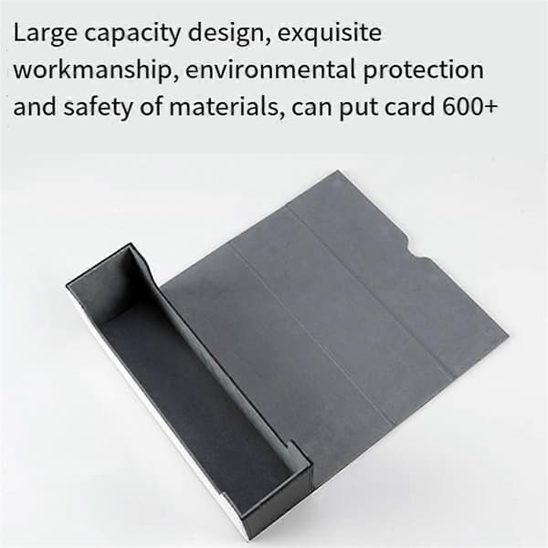 Magnetisk Kortorganisatör Trading Card Deck Box Hållare Samlarspelsfodral Blå