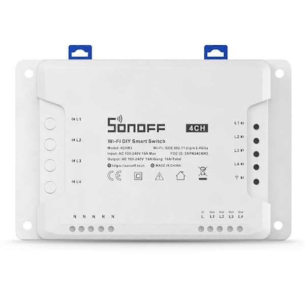 Multi-Channel Smart Switch 4CH R3 Tap Selvlåsende Hver Mobiltelefon Fjernbetjening Timing Switch