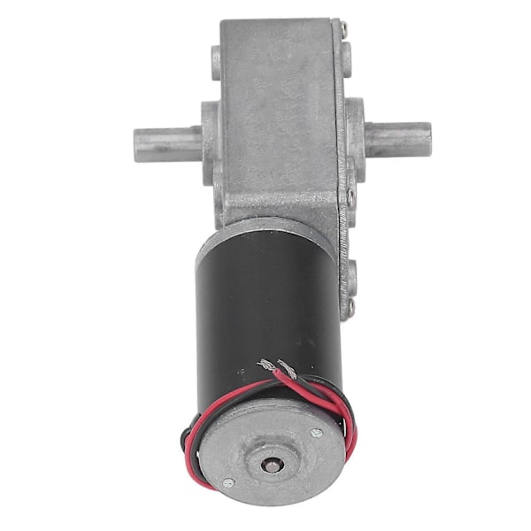 DC-vaihdemoottori, mikro, suuri vääntö, nopeuden alennusturbiini, 12 V, kaksoisakseli, itselukittuva, palautuva kierukkavaihdemoottori, 60 RPM