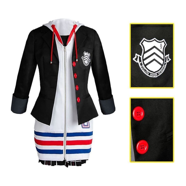 Persona Anne Takamaki Panther Cosplay Kostymer Halloween Julfest Uniform Set Male M