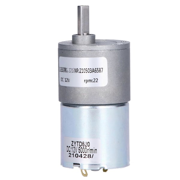 Växelmotor Mikro Hastighetsreducerande Högt Vridmoment Motor med Excentrisk Utgående Axel ZGB37RG DC 12V
