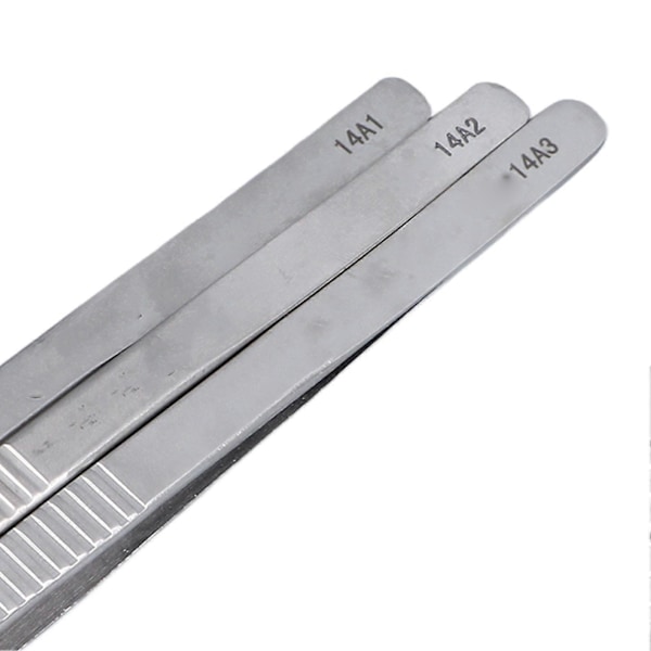 3 stk. Flygende ledning pinsettsett Ultra Presis Aluminiumslegering Industriell Bruk Kit 16cm Lengde