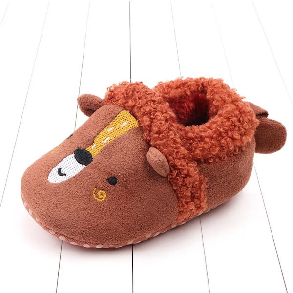 Babyskor Bedårande Bebistofflor Småbarn Baby Pojke Flicka Stickade Spjälsängsskor Söta Tecknade Halkfria Första Steg Babystofflor Style 11 0-6 Months