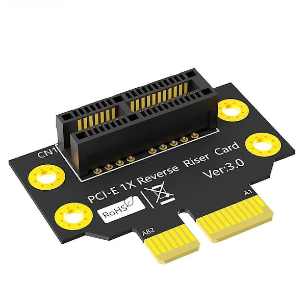 PCI-E 1X 3.0 90 Graders Omvendt Han til Hun Riserkort til 2U Server (Installationsretning mod CPU)