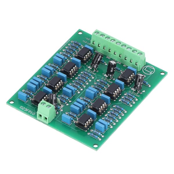 Forforstærker Modul 3 Kanal NE5532 Justerbar Diskant Mellemtone Bas Output