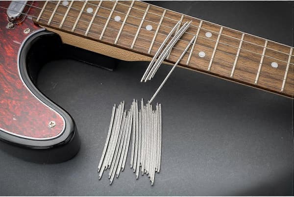 Bandtrådssats i rostfritt stål, 2,9 mm, 24 band, för Fender Strat Tele elgitarr bas