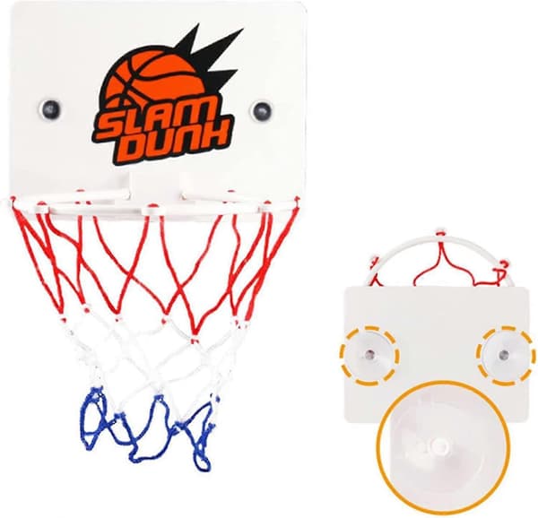 Mini Basketbollkorg Set Väggmontering Inomhus Basketboll Set För Barn Pojkar (vit)