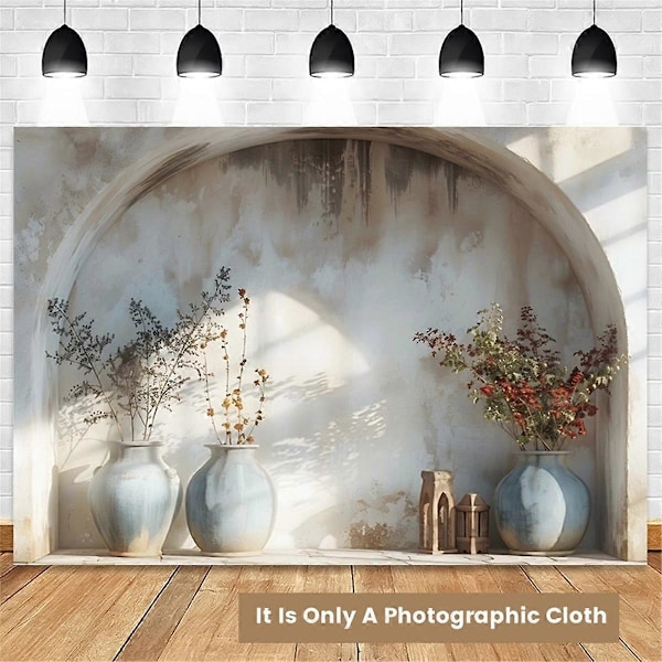 210x150cm Fotobakgrunn Stoff Enkel Plantebue Studio Innendørs Atmosfære Fotobakgrunn Stoff,F