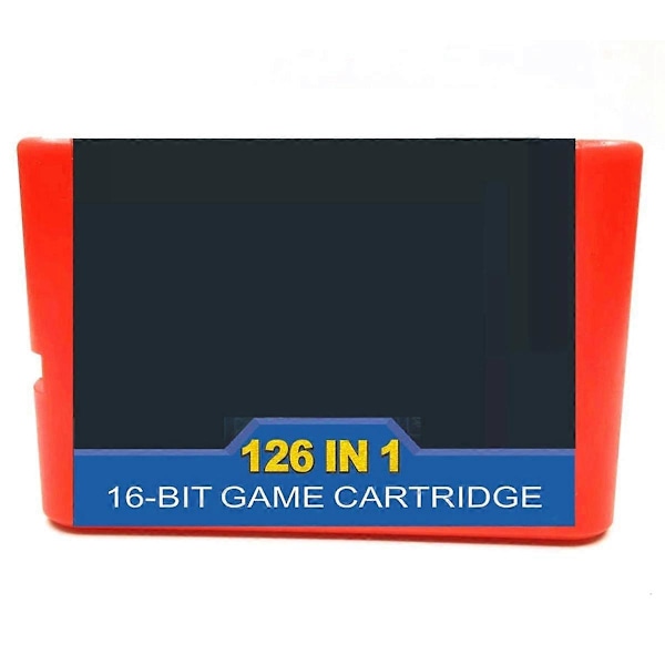 126 Spill i Ett 16 Bit Spillkort for Megadrive Konsoller 126 i 1 Spill for Konsoller, B