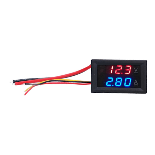 Digital Voltmeter Amperemeter Dubbel LED-Display Spännings- och Strömmätare DC 0V?100V100A