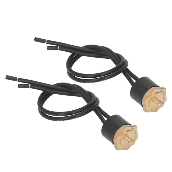 2 kpl Termostaattikytkin Vedenpitävä Ei valokaarta KSD301 Lämpötilansäätökytkin Johdolla 250V M4 75
