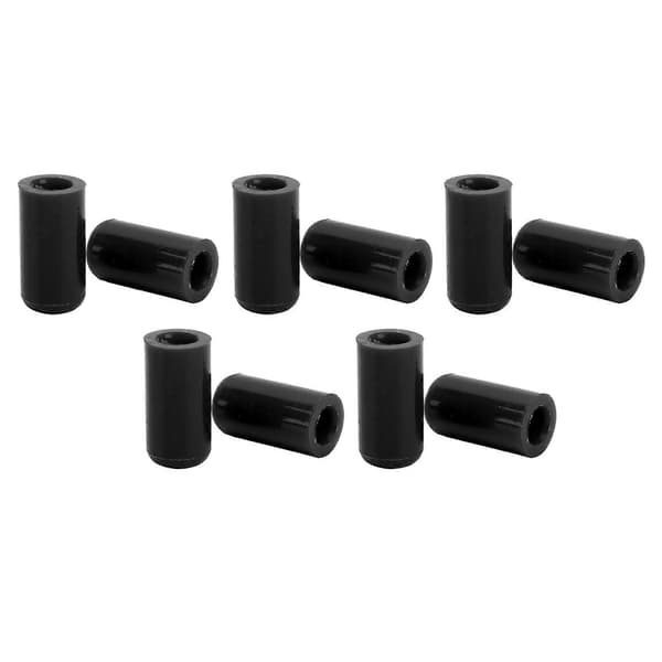 10 stk. Bil Indsugningsvakuumslange Endeproppafdækning Silikone 8 mm Indvendig Diameter Universal Sort