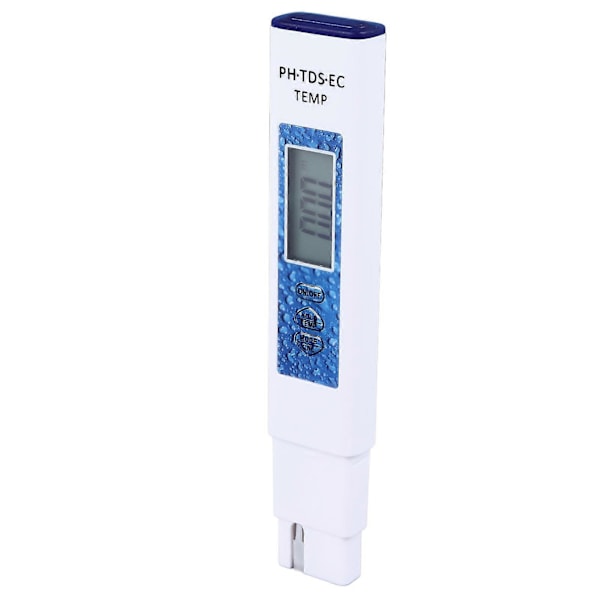 Vattenkvalitetstestare 4 i 1 PH TDS EC Temp Testmätare 0?9999ppm Noggrann Monitor för Akvarier