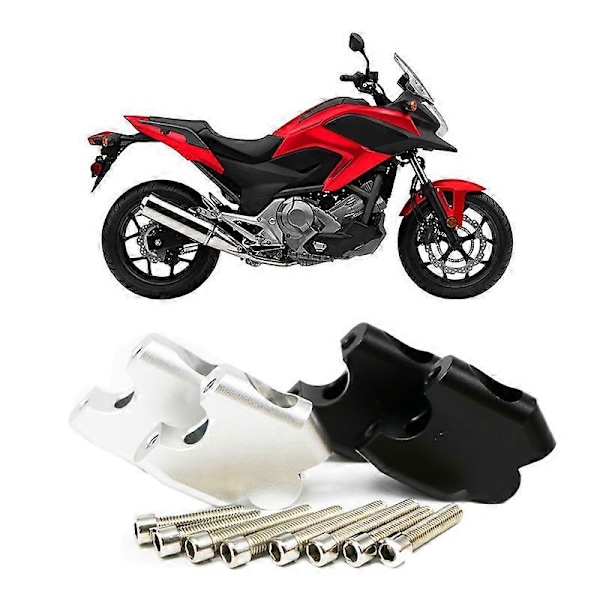 Motorcykel Riser Løfte Styrklemme Styr Riser Kit til NC700X NC700S NC750X NC750S CB500F CB500 Sort
