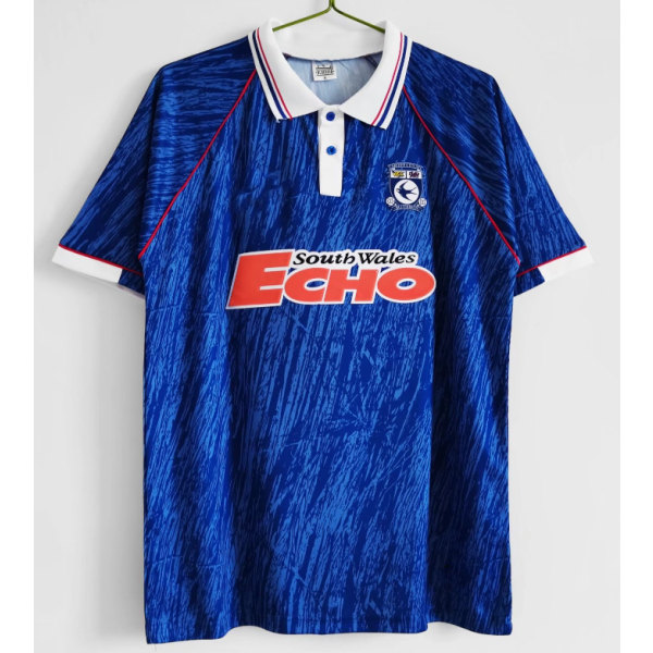 92-93 säsongen Cardiff City hemma retro jersey tränings T-shirt Solskjaer NO.20 L