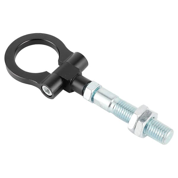 Kraftig bogseringskrok röd fällbar ring racingbil modifiering passar Hyundai Veloster 2012?2017 Svart