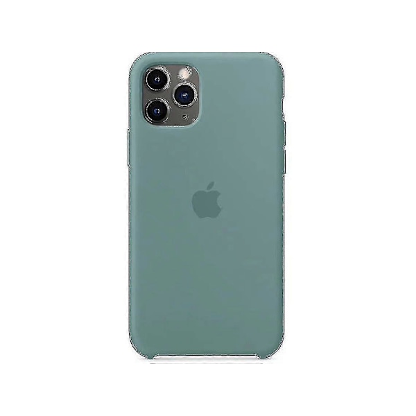 Smalt Silikon TPU-fodral för iPhone 11 Pro Midnight Green