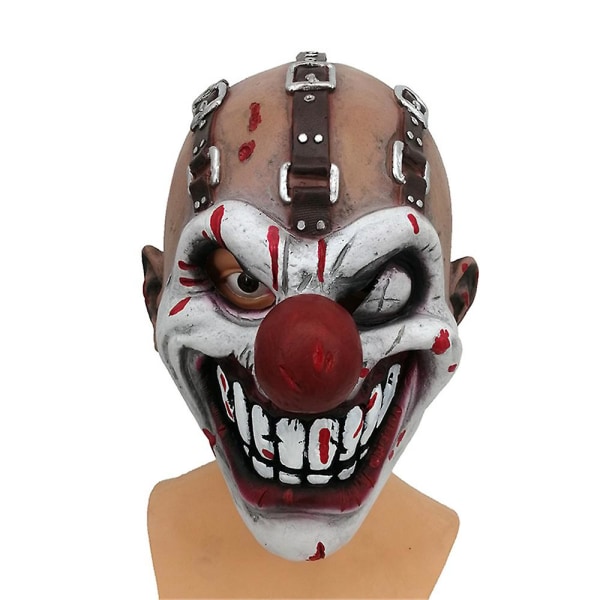 Halloween-festrekvisita Skrämmande Pennywise Clown Mask, latex skräckmasker, läskiga maskpresenter