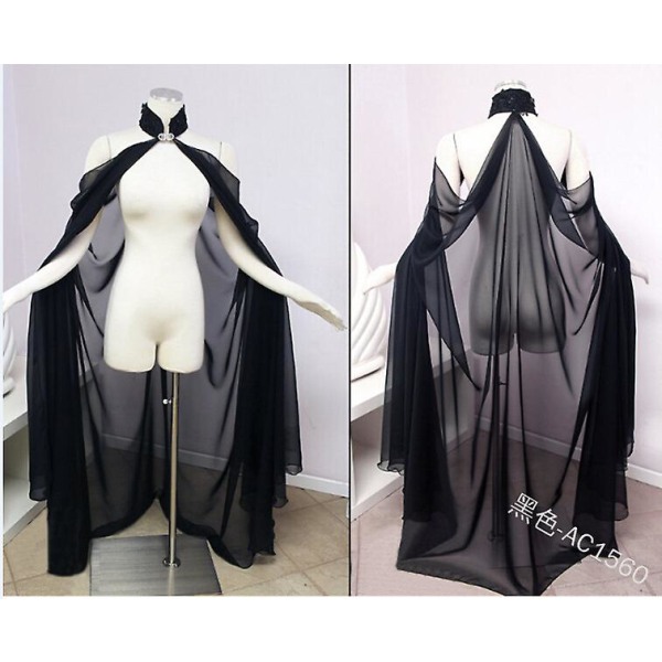 Cool unisex mantel Huva Kappa Wicca Robe Medeltida Cape Sjal Halloween Party Witch Wizard Cosplay Kostymer Dam Beige