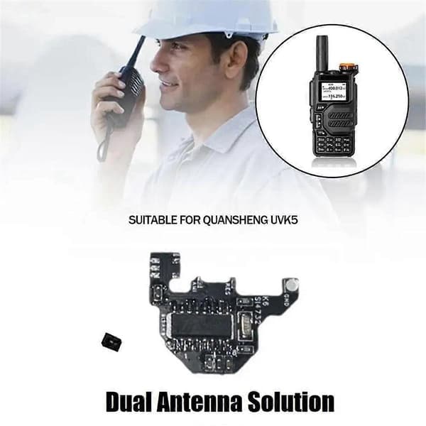 SI4732 Kortbølge Modifikationsmodul+2xDonut Antenne+Programmeringskabel til UVK5/UVK6 Dobbelt Antenne Løsning