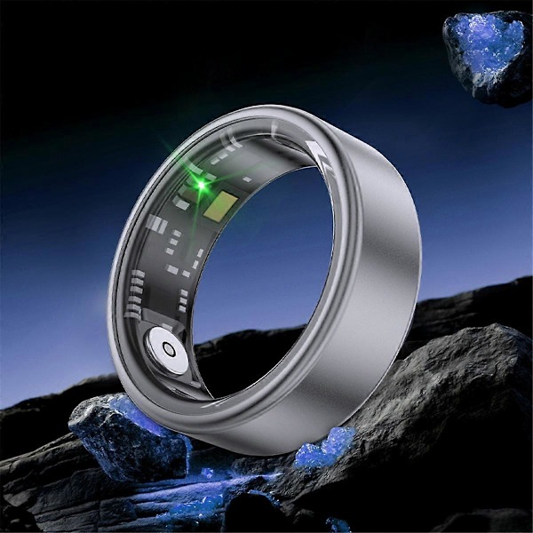 SR06 Smart Ring, Sundhedsmonitor, Pulsmåler Søvnmonitor 5ATM Vandtæt Edge Gold