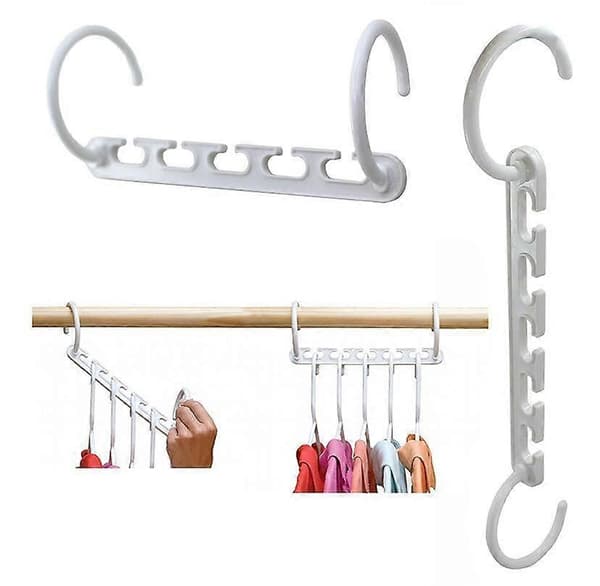 8 tilaa säästävän monitoimiripustimen sarja kaappeihin (8 ripustimen pakkaus) 23*8cm