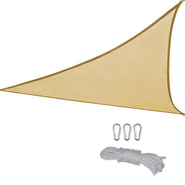 1x1x1 Meter Utomhus Fönsterskärm Segel Andningsbar Triangulär Extra Stor Skärm Segel
