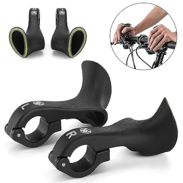 1 Par Terrengsykkelstyre Sykkel Bar Ends Nylon Styregrep Ergonomisk Design Sykkeltilbehør