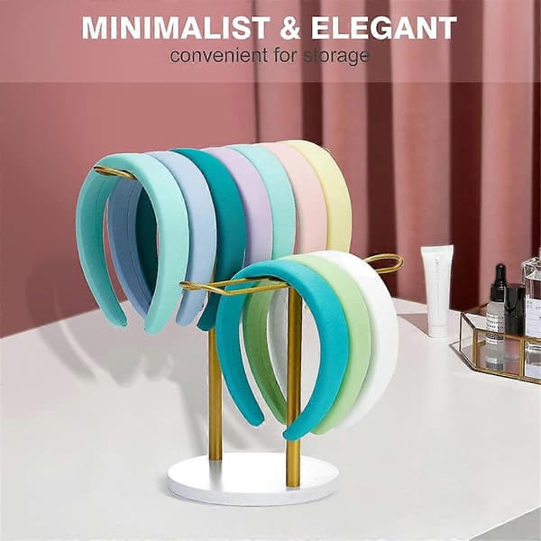 2-lags Hårbøyleholder Organizer, Hårbøyledisplaystativ Hårbøyle Organizer Oppbevaring Hårtau Tilbehør Armbånd