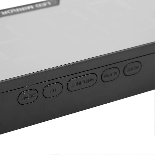 Väckarklocka LED Digital Display Sminkspegel USB Batteriklocka för Barn Äldre Sovrum Kontor Hem Skola Röd