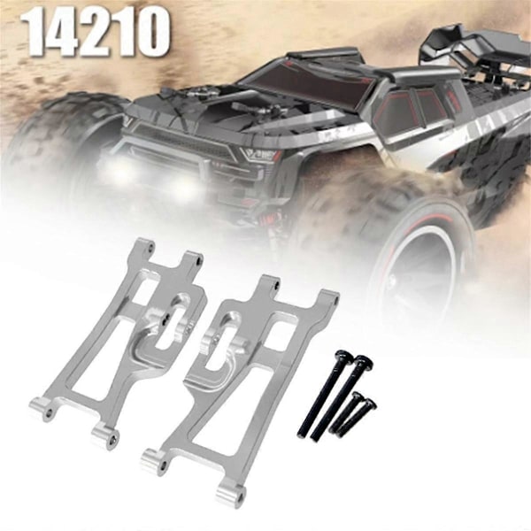 RC-auton metalliset päivitysosat alempiin tukivarsiin Go 1/14 14209 14210 H14BM RC-auton päivitysosille (hopea)