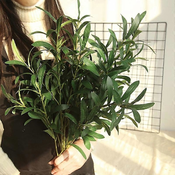 Moderigtig kunstig blomst, grøn kunstig plante
