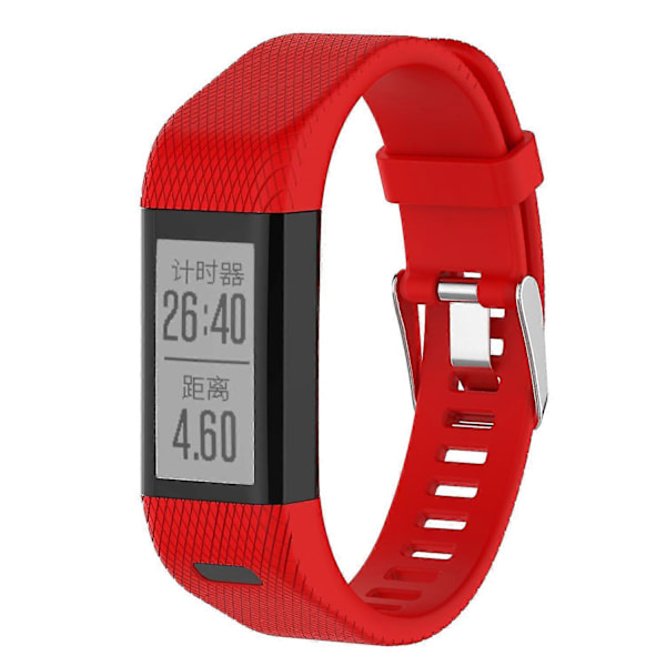 Pehmeä kellon ranneke asennustyökaluilla Garmin Vivosmart HR+/Approach X10/X40 -kelloille Red