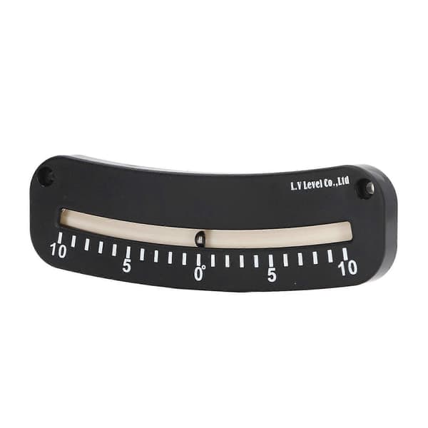 Rørklinometer ?10 til 0 til 10 Klar Skala Mini Vinkel Inclinometer med Festehull