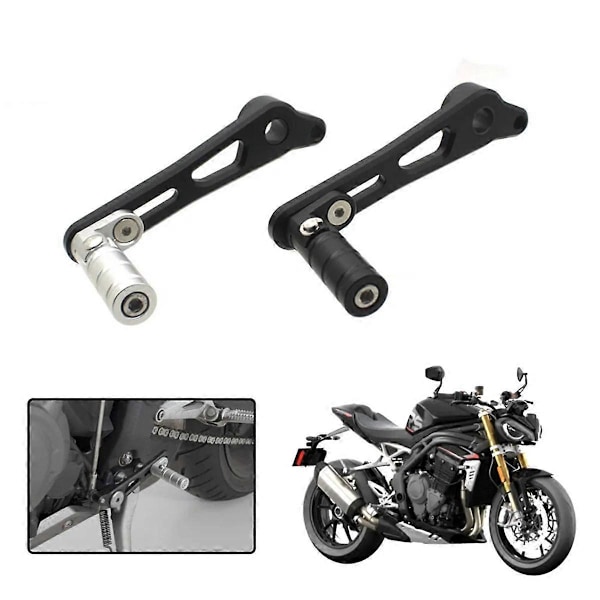 Motorcykel Justerbar Sammenklappelig Gearskiftearm Skiftepedalarm til Speed Triple 1200RS 1200RR 2021-2024 Sølv
