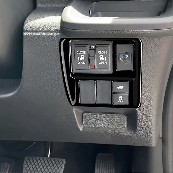 Bil Multifunktionel Knap Trim Ramme til STEPWGN RP8 Interiør Tilbehør RHD Gloss Sort