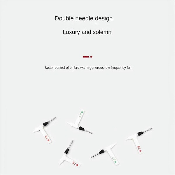 Levysoitin Dual Moving Vaihda kosketus LP-vinyylilevyneulalle Kaksoisrubiini ja safiiri Stereo, LP 78