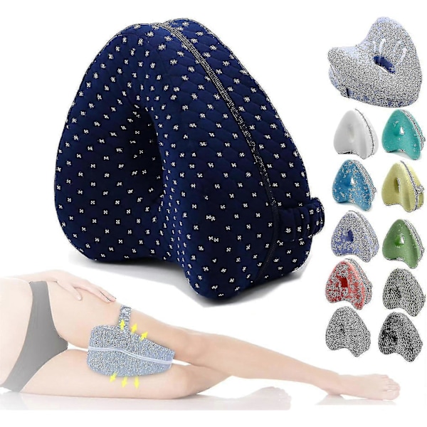 Smooth Spine Pude, Smooth Spine Alignment Pude - Lindrer Hofte og Iskias, Smooth Spine Benpude, 100% Ny navy